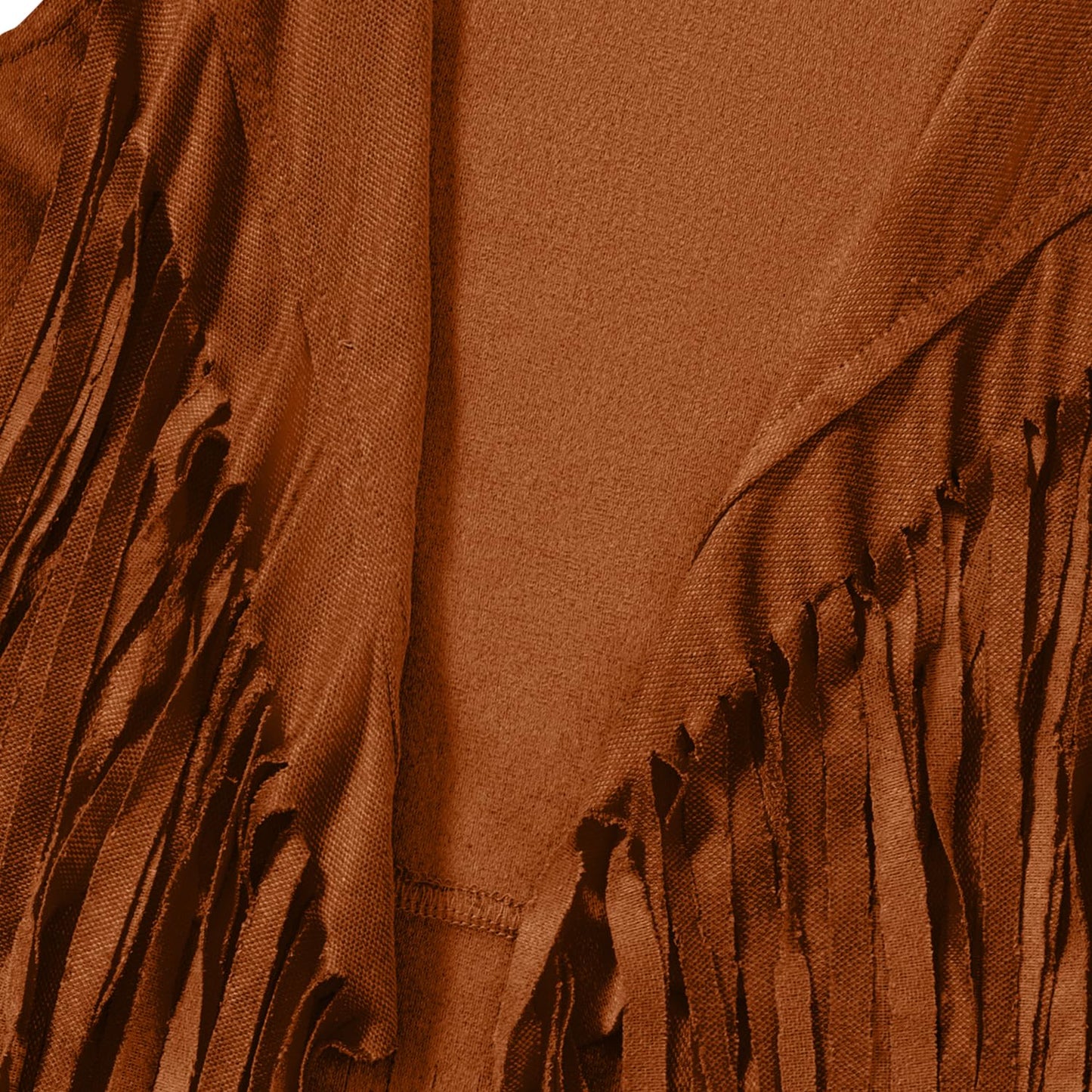 Iwalue 60S 70S Outfits Hippie Costume Set Kid Girls Fringe Tassel Vest With Earring Headband Glasses(Brown,10-12 Years)