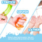 Tub Works® Super Goo Bath Slime™ Kids Soap Bath Toy, 6 Pack | Stretchy, Squishy Slime Soap For Kids Bath | Fresh, Fruity Scents | Nontoxic | Sensory Fun Kids & Toddler Bath Toys