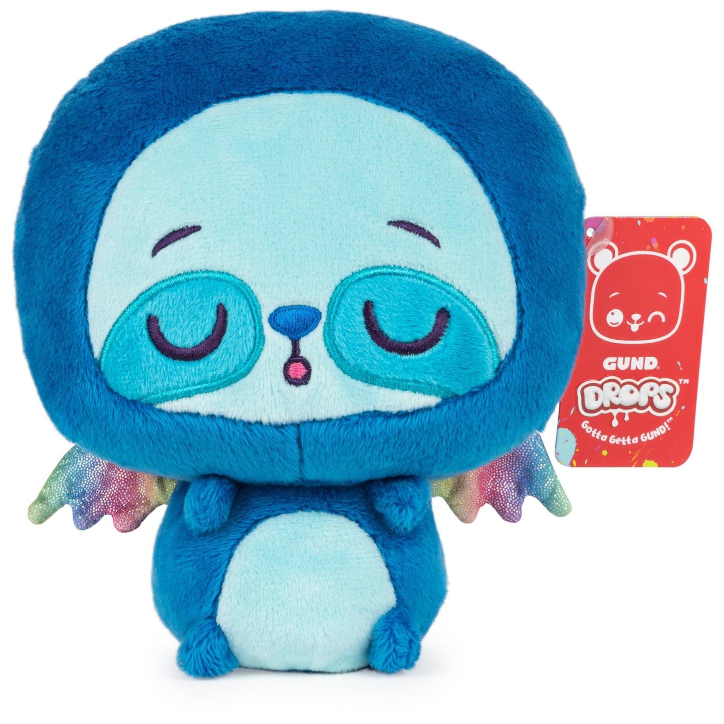 Gund Drops, Carla Claws, Expressive Premium Stuffed Animal Soft Plush Pet, Blue, 6