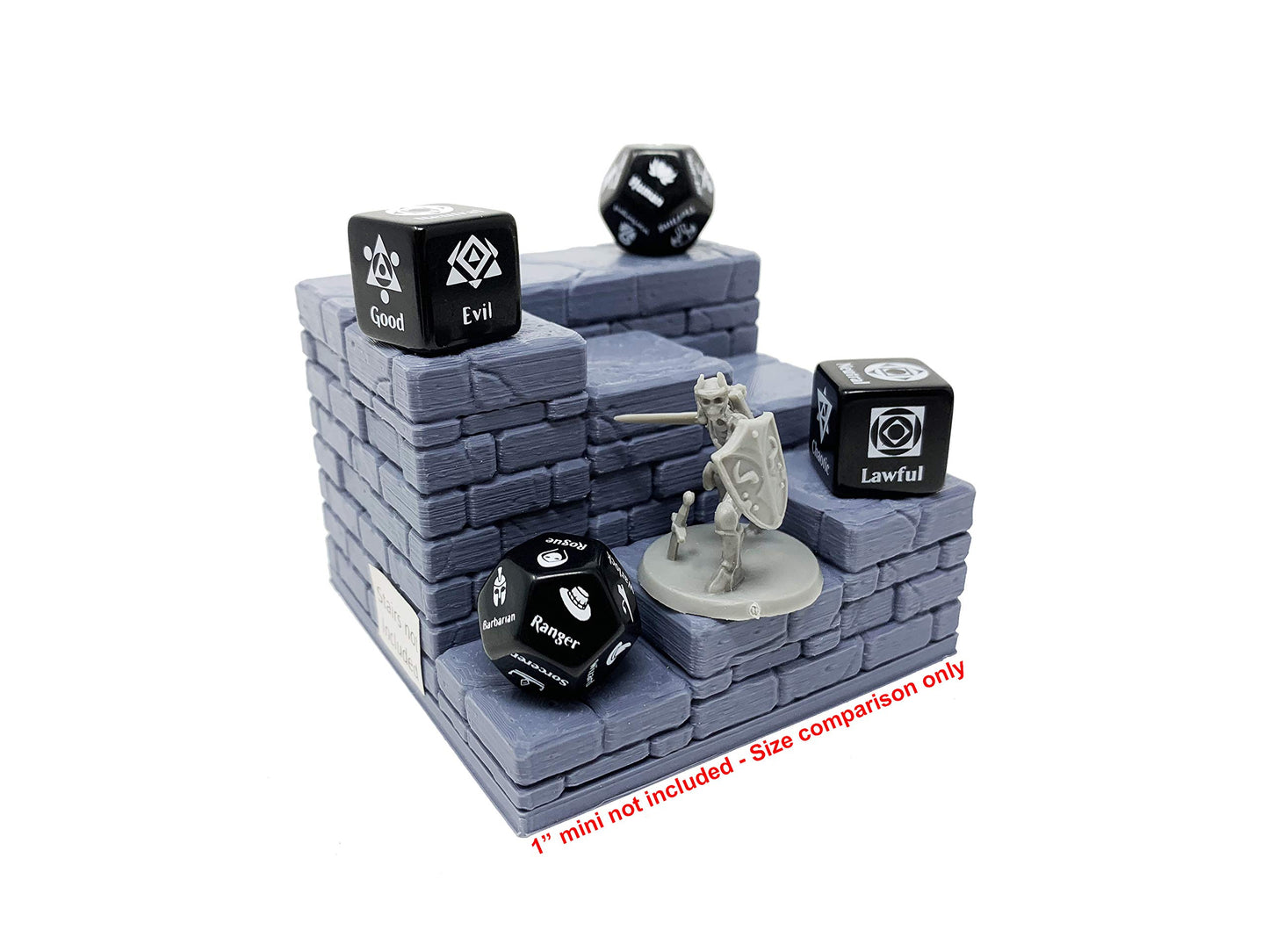 Citadel Black Character Randomizer Dice Set - Resin, Standard Size, Black - Ideal for Dungeons & Dragons 5th Edition and Tabletop RPGs