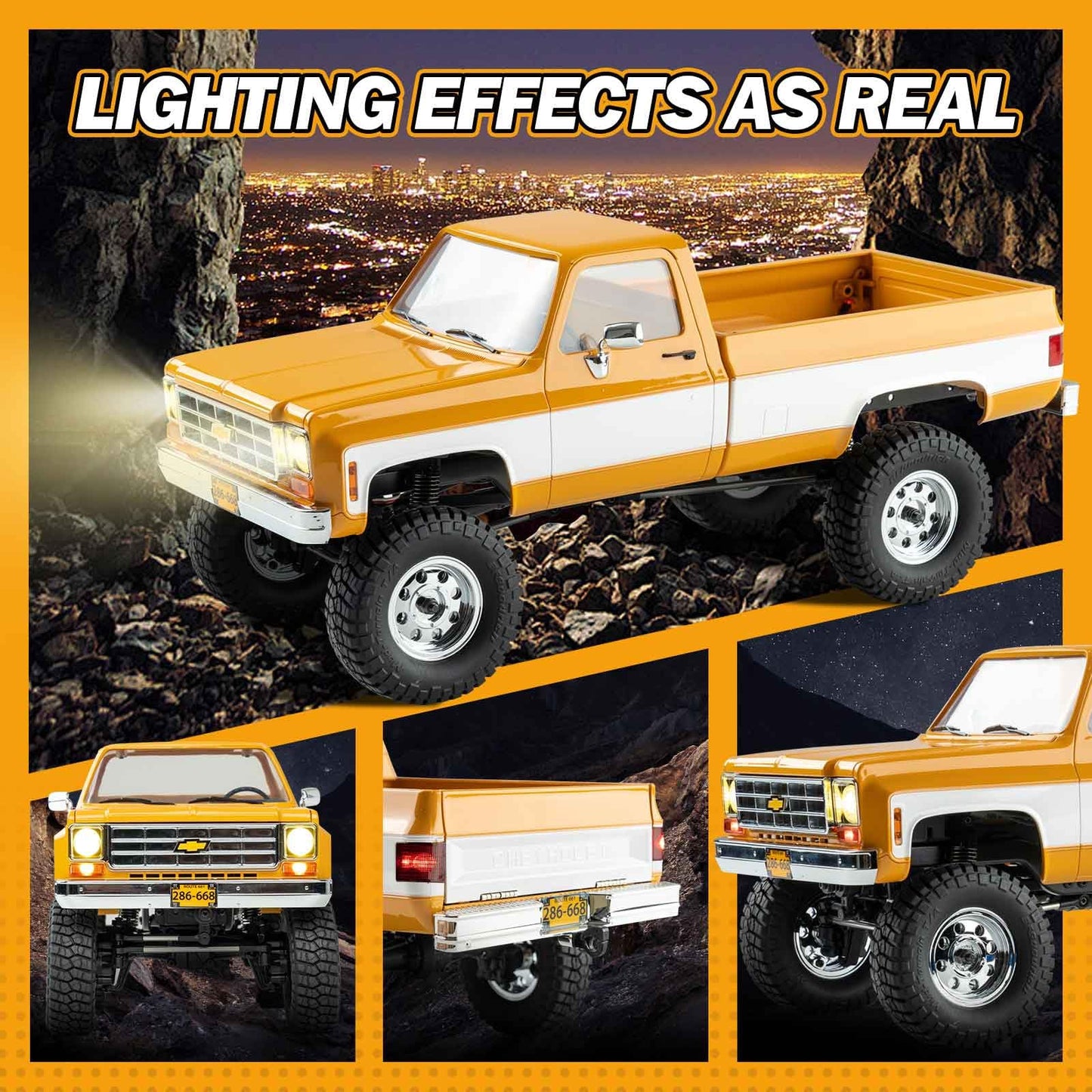 Beezrc Fms 1/18 Rc Crawler Fcx18 Chevy K10 Rc Truck Rtr Rc Car Official Licensed Model Car 8Km/H 4Wd 900Mah Hobby Rc Cars Remote