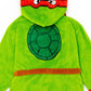 Teenage Mutant Ninja Turtles Boys Hooded Bathrobe Kids Superhero Dressing Gown In Green Cosy Comic Fleece Children Toddlers