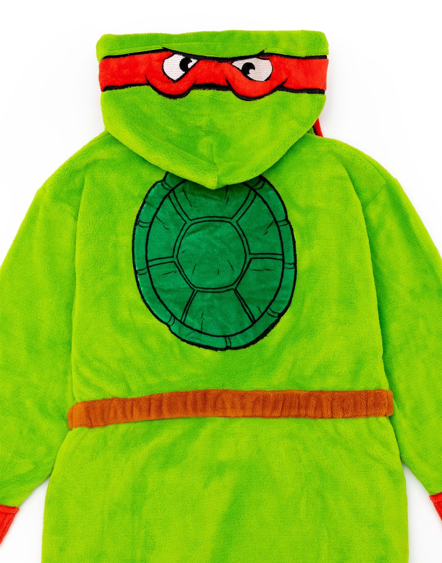 Teenage Mutant Ninja Turtles Boys Hooded Bathrobe Kids Superhero Dressing Gown In Green Cosy Comic Fleece Children Toddlers