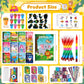 BenLouis 192Pcs Kids Party Favors Mini Coloring Books Crayon Slap Bracelets Stickers Set Bulk for Kids 4-8-12 Classroom Birthday