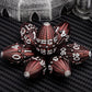 ARUOHHA DND Metal Dice Black Red Dragon Egg Dice with Metal Box, Role Playing Game RPG Polyhedral D and D Dice Set D20 D12 D10 D