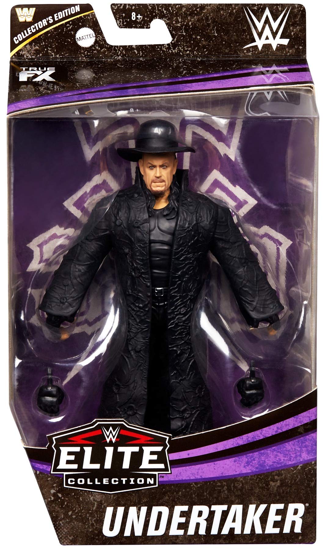 Wwe Undertaker Elite Series #80 Deluxe Action Figure With Realistic Facial Detailing, Iconic Ring Gear & Accessories