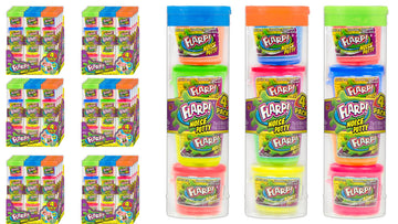 Ja-Ru Mini Flarp Noise Putty (72 Tubes, 4 Slime Each) Bulk Slime Party Favors For Kids. Fart Noise Maker. Hand Therapy Putty, St