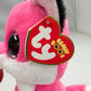 Ty Beanie Boo Parfait Pink Valentine Fox Plush Toy - 6" Small Multi Color - Model 37365