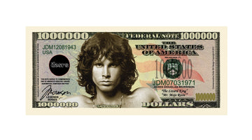 American Art Classics Jim Morrison - The Doors Million Dollar Bill In Currency Holder - Best Gift For Fans Of The Doors
