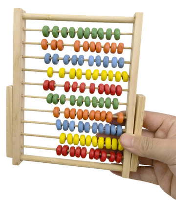 Magikon Wooden Counting Number Frame, 10 Rows Abacus For Learning Math (8-Inch)