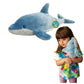 Ecobuddiez - Dolphin From Deluxebase. 15-Inch Sustainable Plush Animal From Recycled Materials, Eco-Friendly Soft Stuffed Toy, C