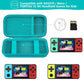 Supmay Carrying Case Compatible with KAVOYI / Beico / TEBIYOU 32 Bit Handheld Games for Kids  Portable Arcade Gaming Player Storage Holder Travel Bag with Mesh Pocket for Battery  USB Cable  Green