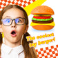 JA-RU Foodie Fusion Play Burger Deluxe Squishy Toy (6 Pack) Smushy Make Your own Patty. Squish Grilled Food Toys for Kids  Teen  & mature-themed. Stretchy Therapy Stress Relief Fidget Party Favor. 6723-6