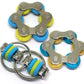 Fidget Roller Chain Toys with Metal and Silicone Rings - Stress Relief Perfect for ADHD, ADD, Anxiety in Office, School Stocking