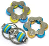 Fidget Roller Chain Toys with Metal and Silicone Rings - Stress Relief Perfect for ADHD, ADD, Anxiety in Office, School Stocking