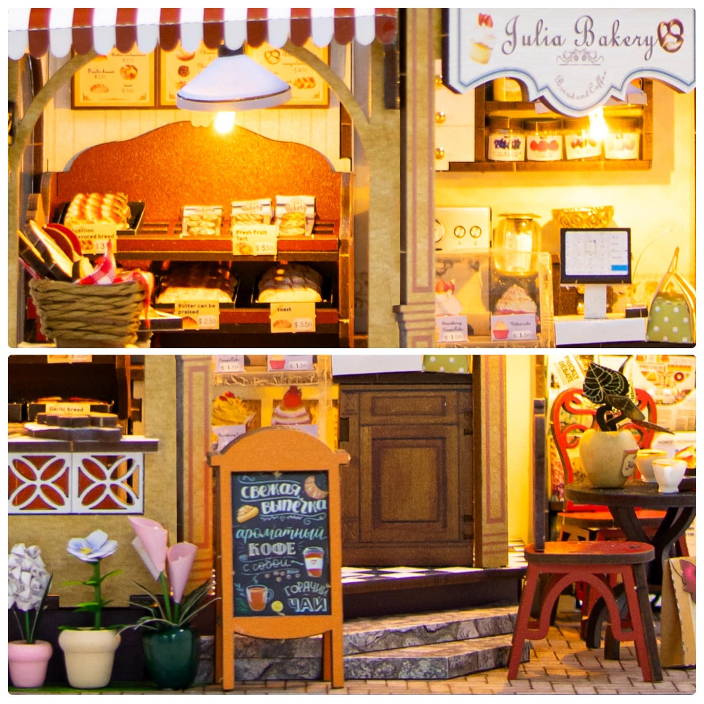 Foyucool DIY Miniature House Kits, Tiny Room Crafts to Assemble, Dollhouse Set for Adults to Building, Unique Birthday for Famil