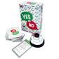 University Games Yes or No Card Game for 2+ Players, Ages 12+, Cardboard, Model 00916, Blue