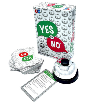 University Games Yes or No Card Game for 2+ Players, Ages 12+, Cardboard, Model 00916, Blue