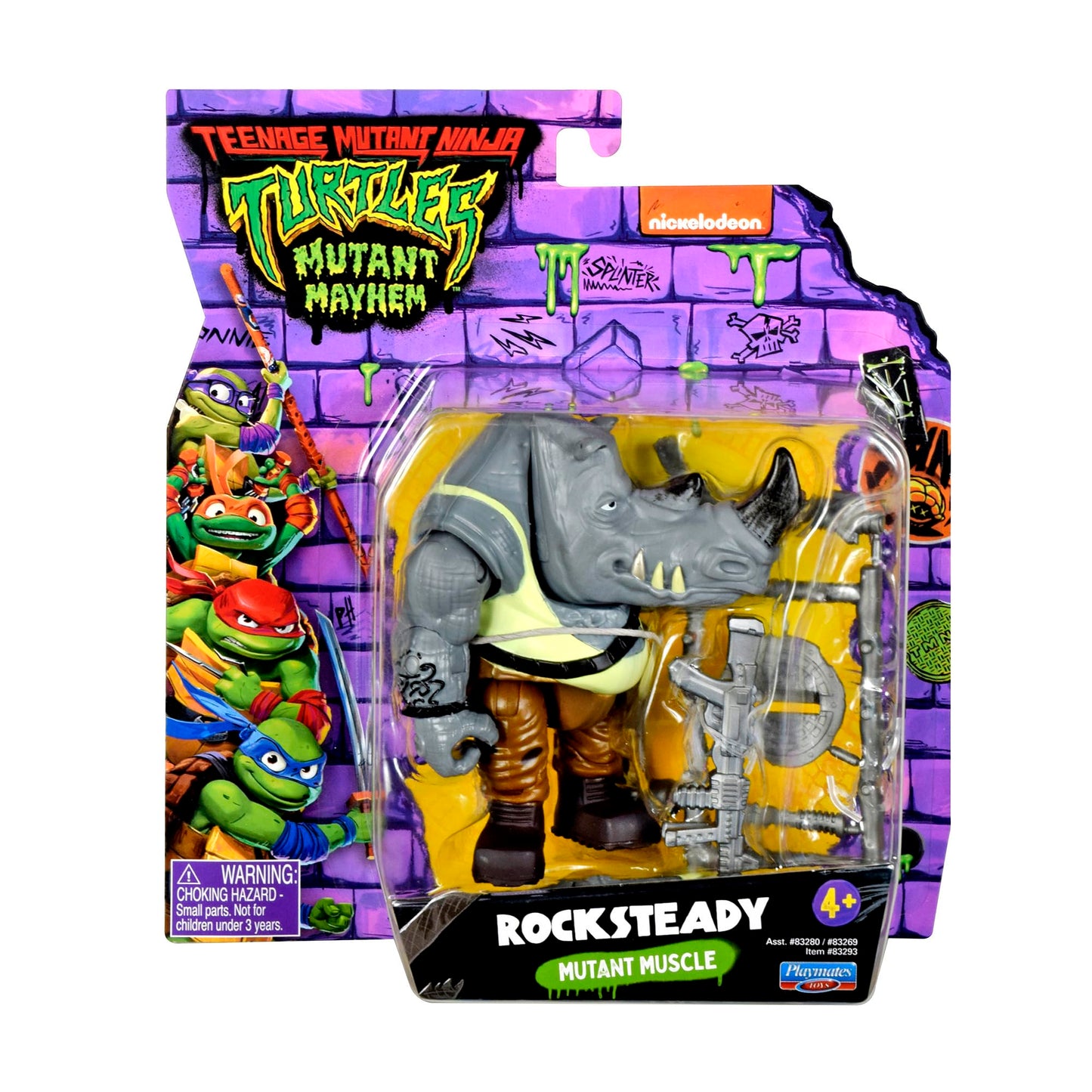 Teenage Mutant Ninja Turtles: Mutant Mayhem 3.75” Rocksteady