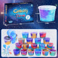 24 Pack Galaxy Slime Kit, Galaxy Slime Cup Party Favors for Girls Boys, 12 Constellations Series Mini Slime Bulk, Wet, Non-Stick