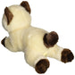 Aurora® Adorable Miyoni® Siamese Cat Stuffed Animal - Lifelike Detail - Cherished Companionship - Brown 8 Inches