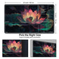 for MTG Card Playmat with Zone Game Play Mat for MTG TCG 24 x 14 inches Non-Slip Play Mat for Commander Board RPG CCG Game TCG Other Card Games/Mouse Pad-Light Pink Lotus