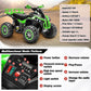 Soar Four Wheeler For Kids - Electirc Toddler 4 Wheeler For Kids 3-6, Ride On Atv 12V Battery Powered, Kids Quad With Led Lights, Music, High Low Speed, Usb/Tf, Treaded Tires, Green