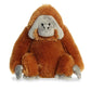 Aurora® Huggable Destination Nation™ Orangutan Stuffed Animal - Global Exploration - Learning Fun - Orange 12 Inches