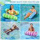 2 Pack Pool Float Adults 4-In-1 Water Hammock Float,Saddle, Drifter,Lounger Inflatable Pool Floats For Swimming Pool, Beach, Ham