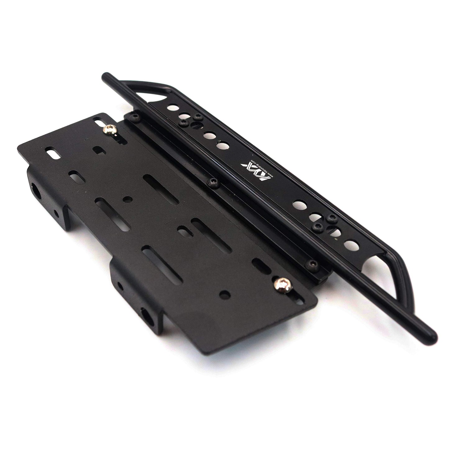 KYX Racing Metal Side Step Running Boards Foot-Plate w/Receiver Box for 313mm Wrangler Body (Aluminum)