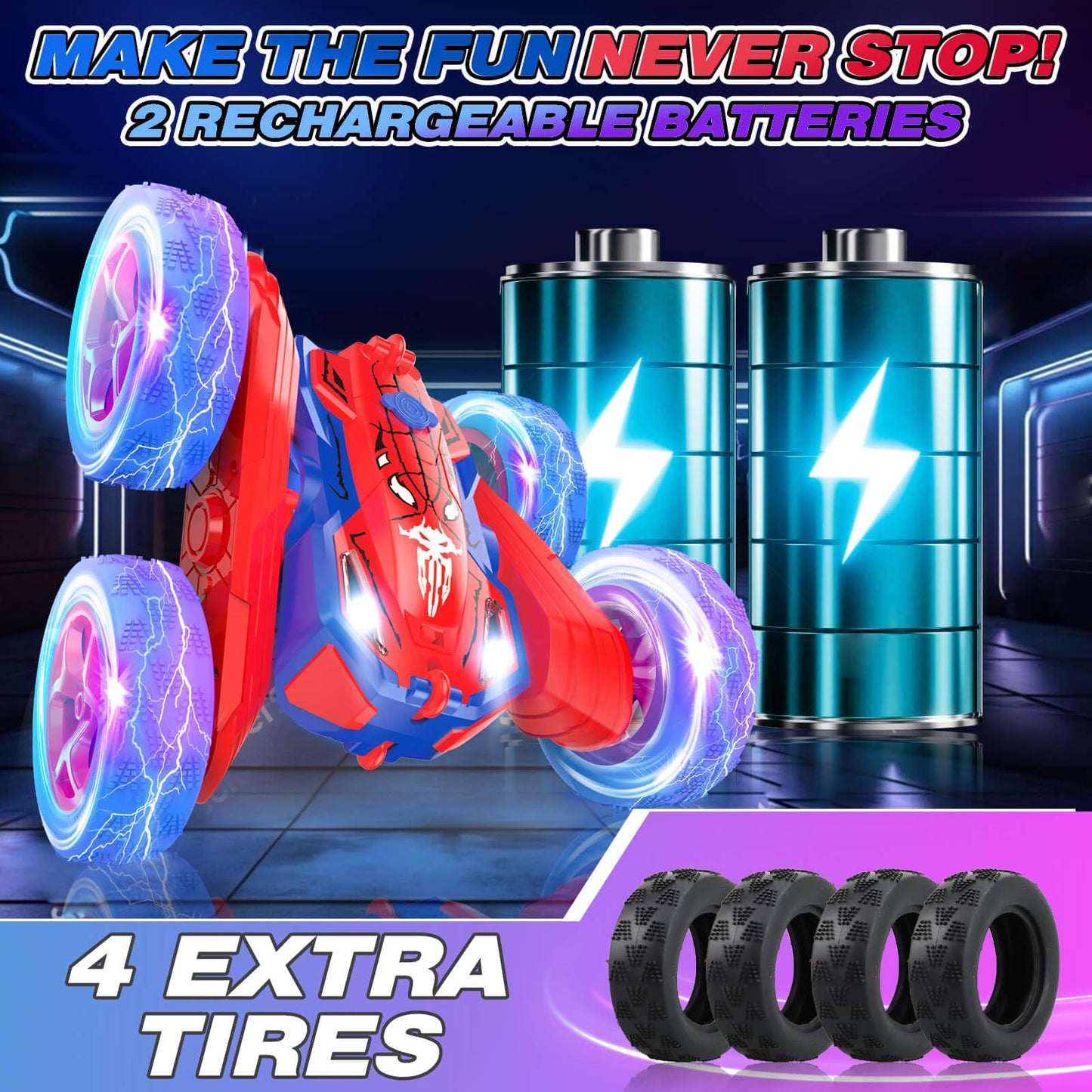 Dolanus Remote Control Car - Rc Cars For 3 4 5 6 7 8 10 12 Year Old Boys, Toys For Ages 8-13 3-5 Boys, Gifts For Boy Kids Toddle