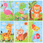 LZHZH 6 PCS - Mosaics Sticker Art Kit for Kids