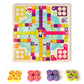 Omotiya Flying Chess For Happy Farm, Wooden Board Game For Kids Toddlers And Family Age 3 And Up For 2-4 Players, Boys And Girls