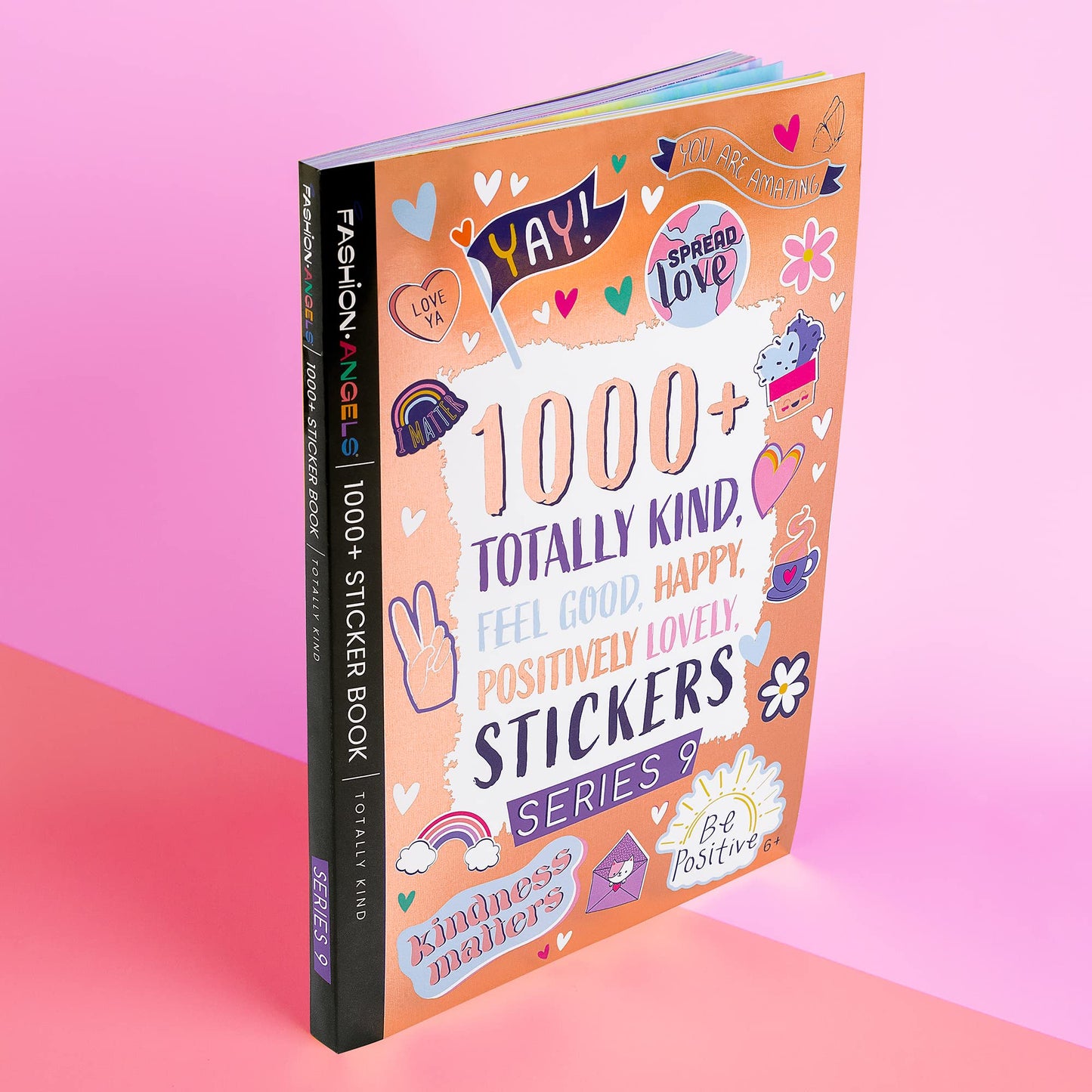 Fashion Angels 1000+ Kindness Stickers Book - Positive Affirmation & Mental Health Stickers for Kids, Multicolor, Model 77962
