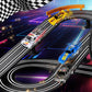 Slot Car Race Track Set Electric Or Battery Powered Racing Car Track For Kids Boys, With 4 High-Speed Cars And 2 Hand Controllers,Dual Racing Game Toys For Children Age 6 7 8 Years Old
