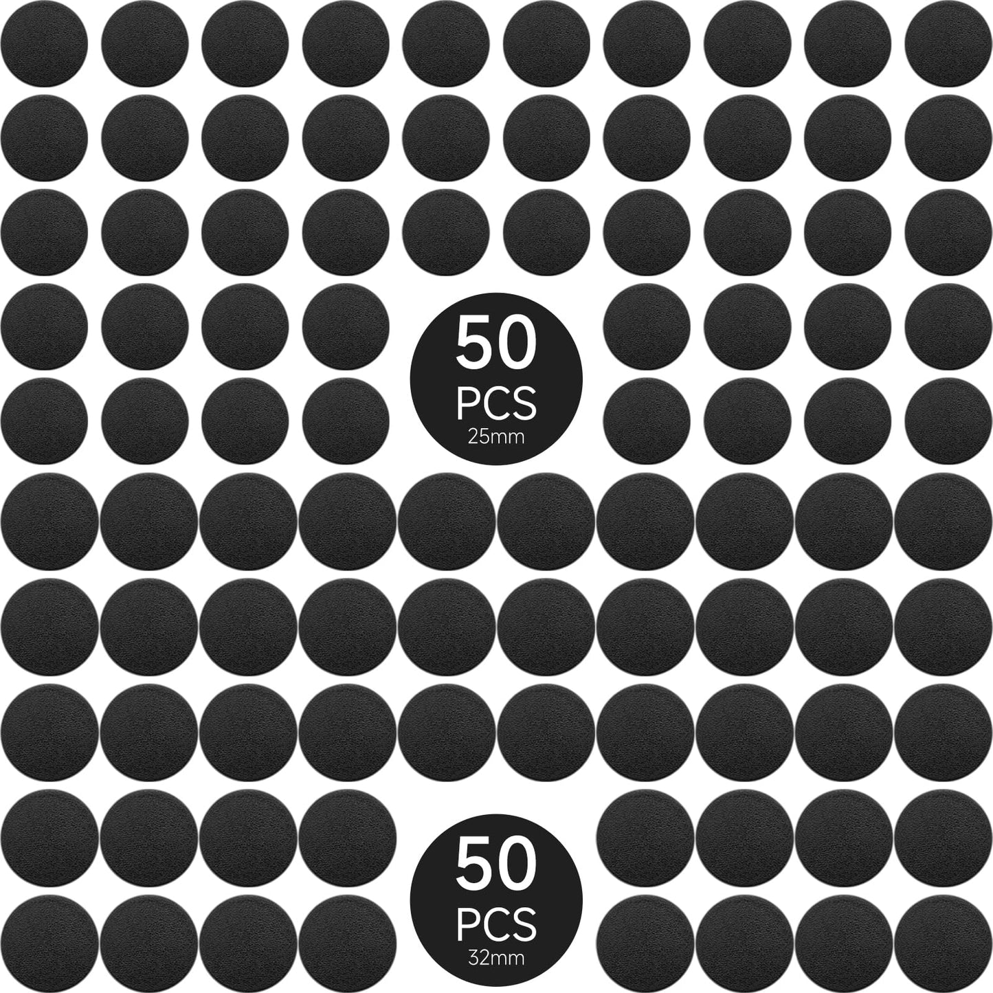 Displaymore 100Pcs Mix Round Plastic Model Bases 25Mm/32Mm For Gaming Miniatures Or Wargames Role Playing Board Game Figure Toy