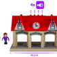 Eichhorn Wooden Soundstation For Trains Sets (4 Piece), Brown