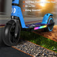 SIMATE Electric Scooter for Kids, Motorized E-Scooters with Colorful Front Light and Pedal Lights, LED Display & Foldable, Dual