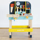 Le Toy Van Wooden Toy Work Bench Set - Large Multicoloured Educational Construction Set for 3 Year Olds+ - Model TV475
