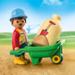 Playmobil Construction Worker With Wheelbarrow 70409 1.2.3 For Young Kids
