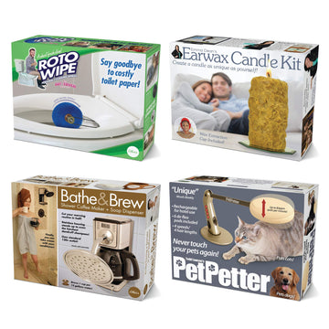 Prank Pack Prank Gift Box Bundle Set 2, 4 Unique Gift Boxes, Wrap Your Real Present In A Funny Authentic Prank-O Gag Present Box, Medium-Sized Novelty Gifting Box For Pranksters