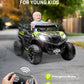 Anpabo 24V 4Wd Ride On Car Truck W/Remote Control, 2Wd/4Wd Switchable Kids Utv, 4 Shock Absorbers, 19'' Spacious Seat, Soft Star