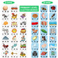 80 Words Self-Correcting Spelling Puzzles, Double-Sided Three And Four Letter Words With Matching Images, Perfect For Preschool Learning