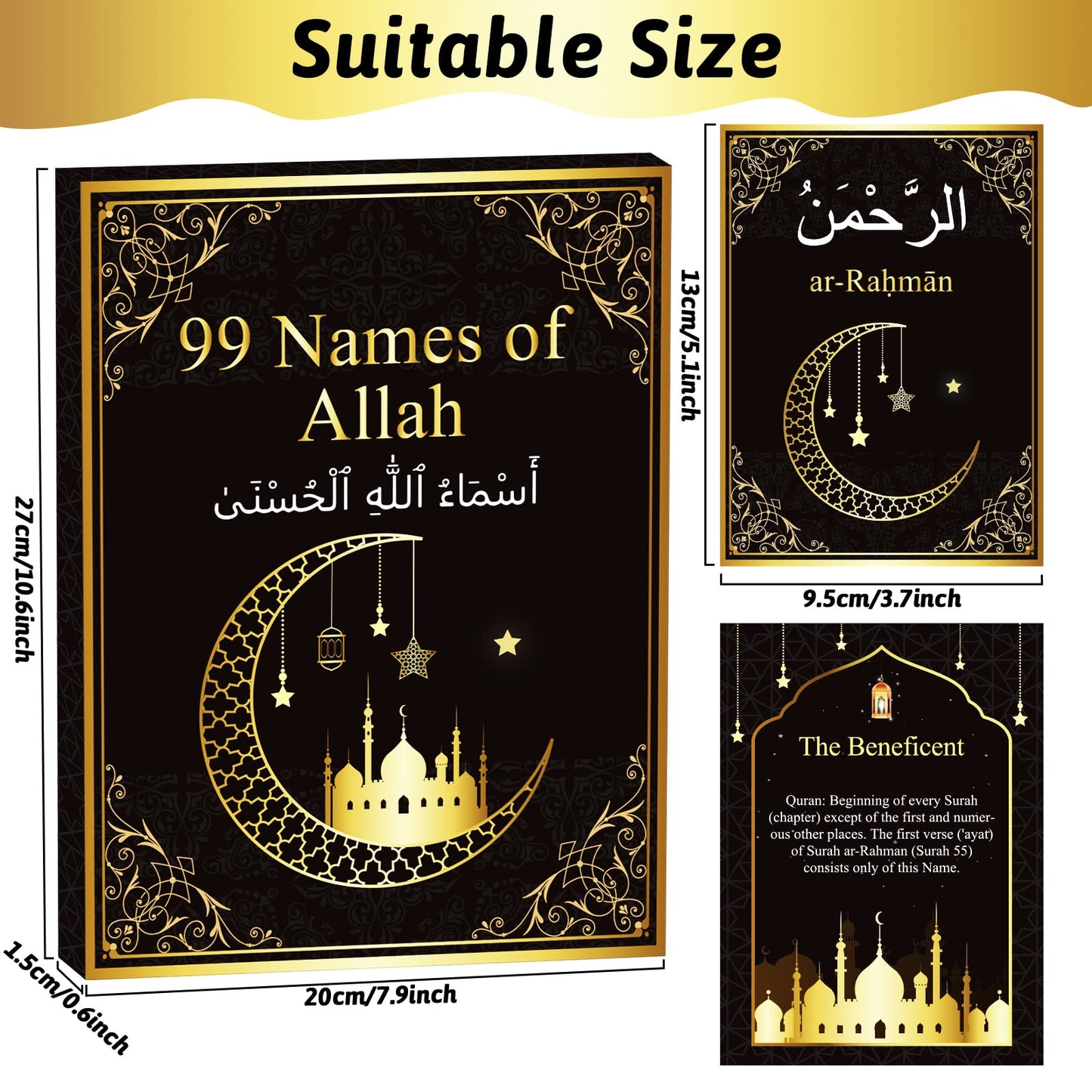 99 Names Of Allah Flashcards Quran Verses Asma Ui Husna Cards Eid Al Adha Learning Cards In Arabic And English Eid Or Ramadan Gi