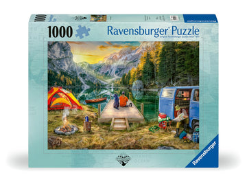 Ravensburger Calm Campsite 1000 Piece Jigsaw Puzzle For Adults - 12000076 - Handcrafted Tooling, Made In Germany, Every Piece Fits Together Perfectly
