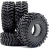 HOBBYSOUL 1.0 Tires 64mm Tall Super Soft Sticky 1.0 Crawler Tires for RC 1/18 TRX4M 1/24 AX24 SCX24 FCX24 Upgrade