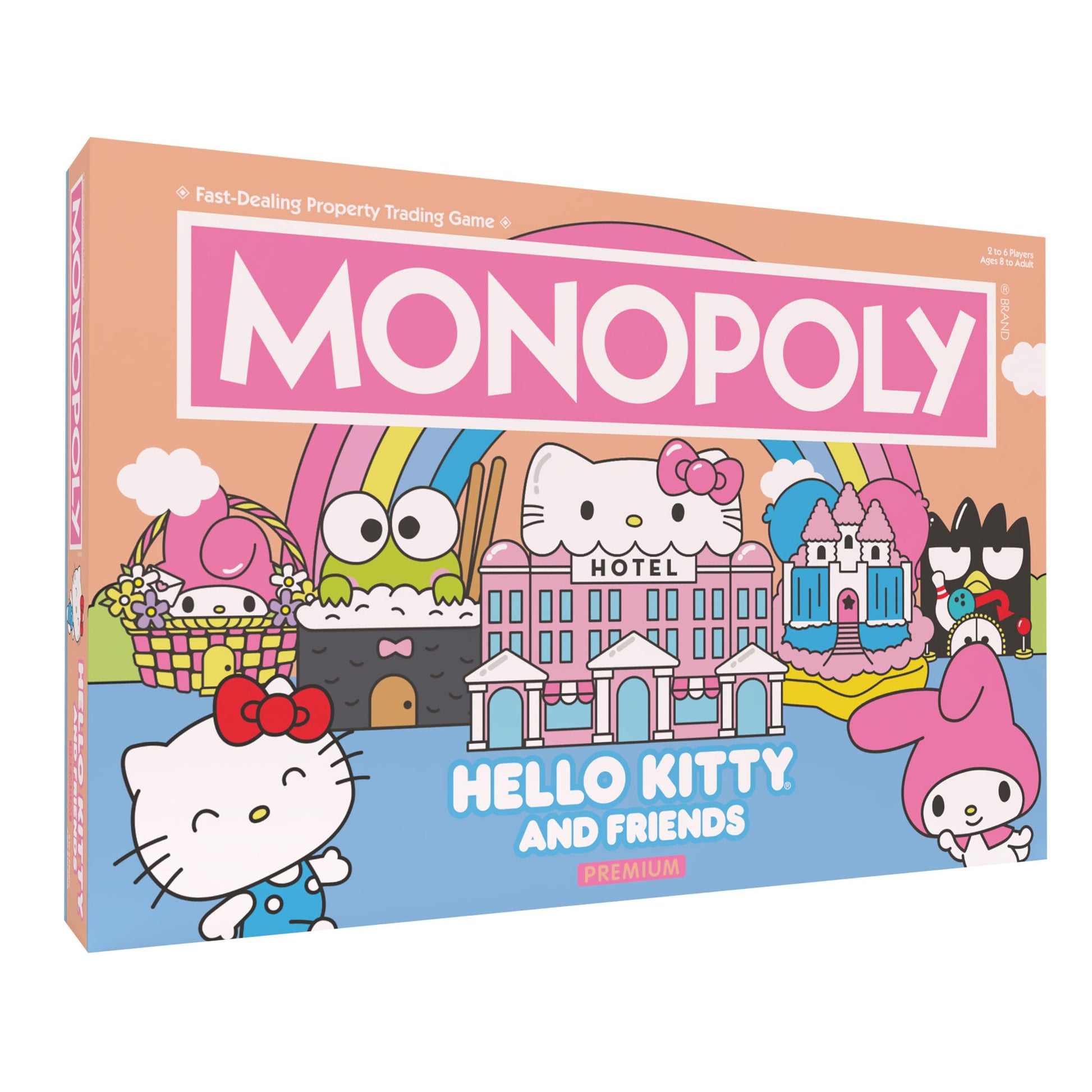 Monopoly: Hello Kitty and Friends enhanced | Officially-Licensed Hello Kitty Merchandise | Collectible Upgraded Rose Gold Finish on Tokens  Board and Box