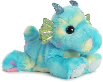 Aurora® Vibrant Bright Fancies™ Sprinkles Dragon™ Stuffed Animal - Eye-Catching Fun - Delightful Cuddles - Blue 7 Inches