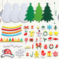 Tatuo Christmas Felt Craft Kits for Kids - DIY Snowman & Christmas Tree Set - Wall-Mounted Crafts - Fun Home Activities