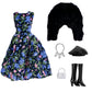 Doll Clothes, 5 Sets Outfits Winter Dresses Pants Windbreaker Hat For 11.5 Inch Dolls Accessories Random Style (G)